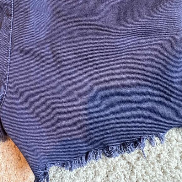 Mossimo periwinkle distressed mini shorts! - Picture 4 of 6